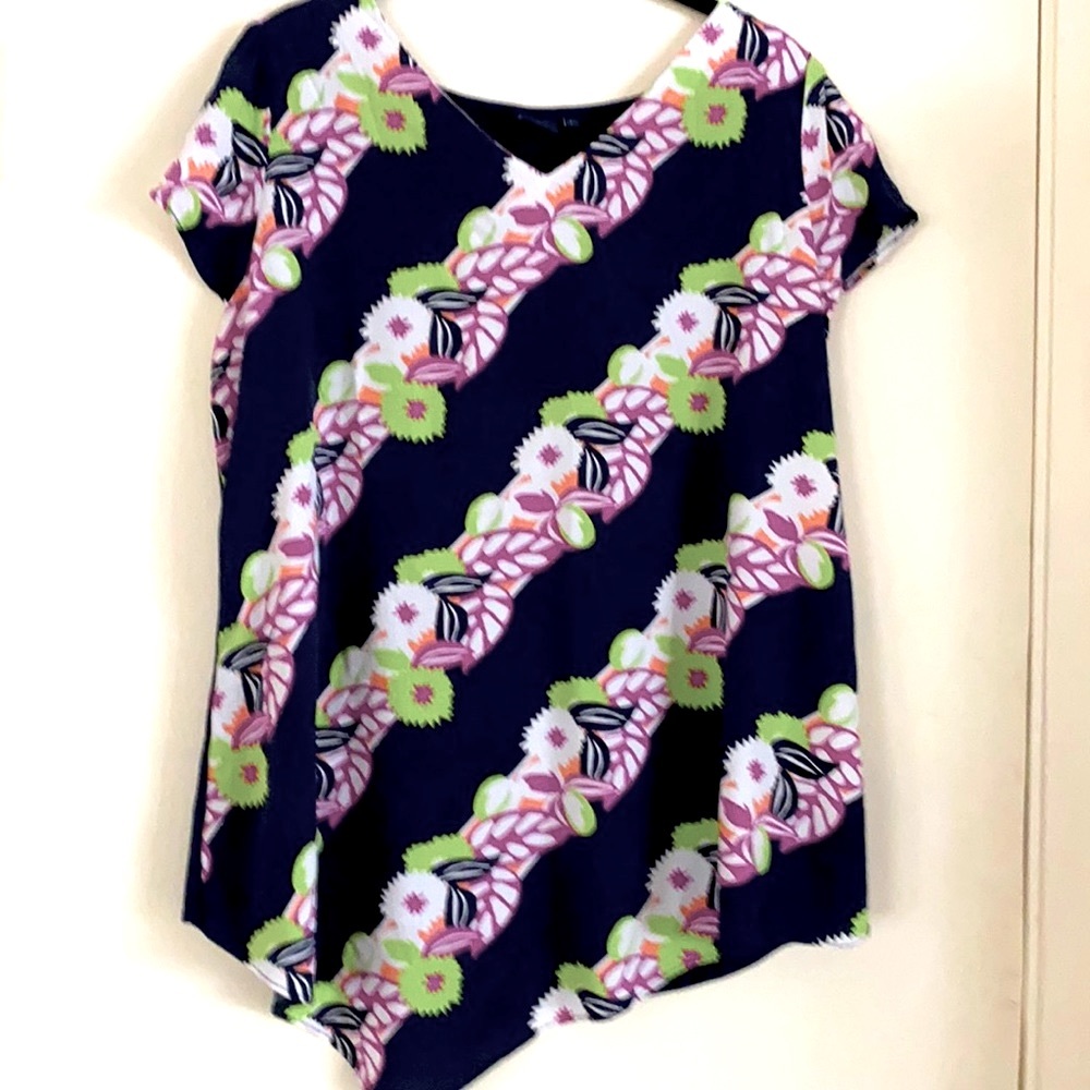 Colorful KARRI Blue Top Size L
